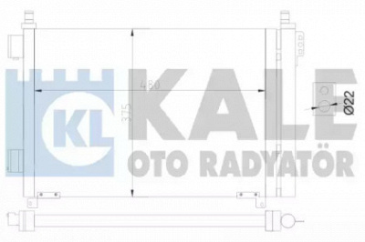 KALE OTO RADYATOR 343170 -  Конденсатор, кондиционер